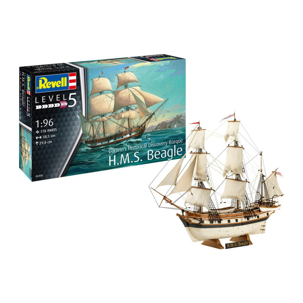 Сборная модель копия Барк H.M.S. Beagle Revell RVL-05458 уровень 4, 1:96