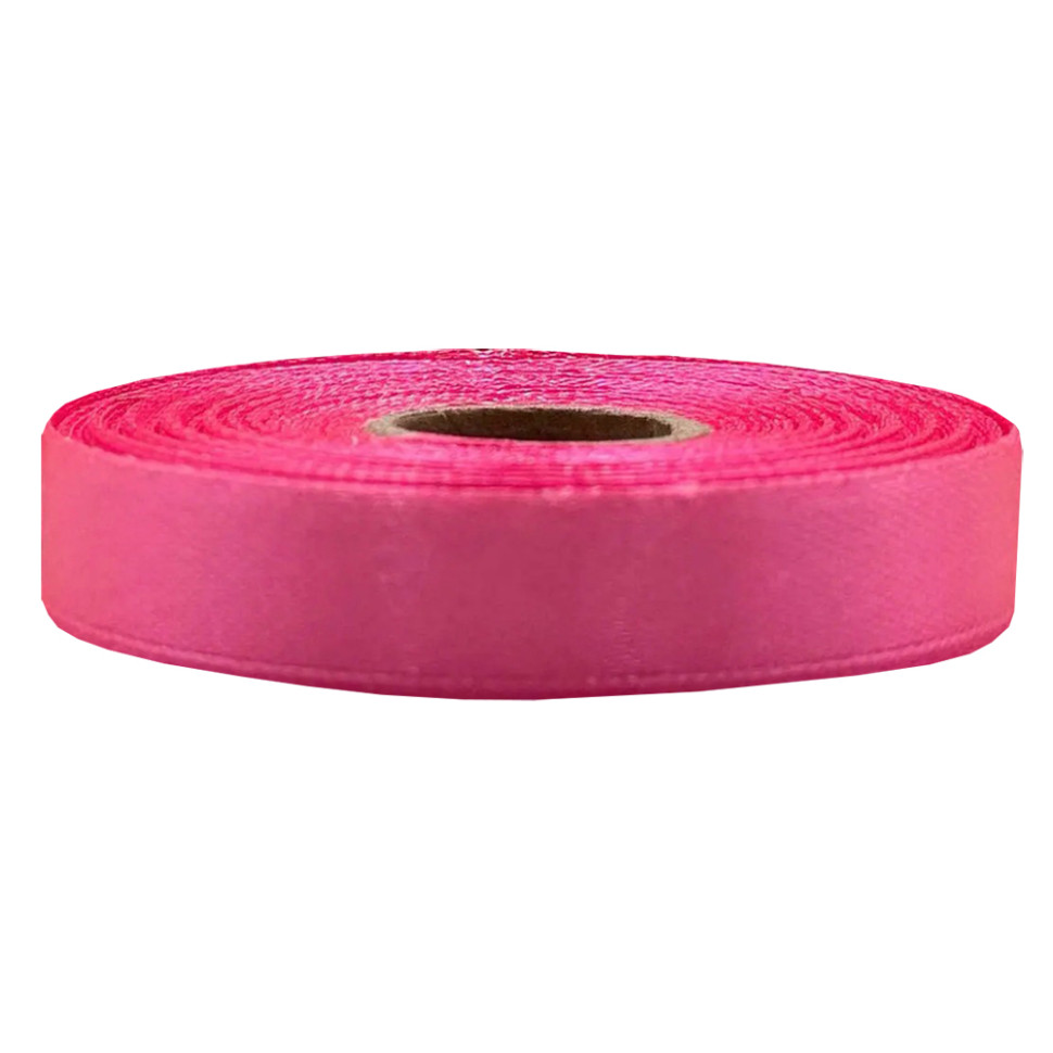 Атласна стрічка для рукоділля Bambi АБ-638, 1,2 см x 23 м, малиновий