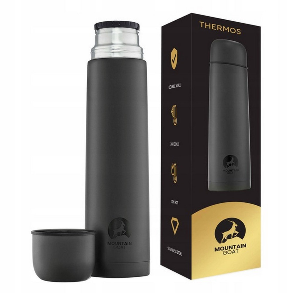 Термос туристический Mountain Goat P-5907739315762 Black 1 л