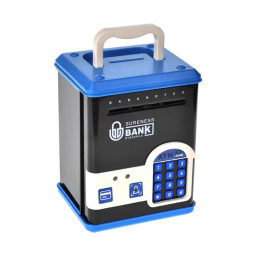 Детская копилка-сейф YG Toys WF-3015H(Blue) музыка, свет, пароль, имитация отпечатка Детская копилка-сейф YG Toys WF-3015H(Blue) музыка, свет, пароль, имитация отпечатка