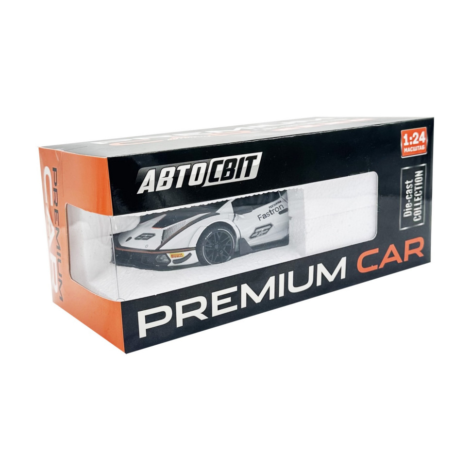 Дитяча інерційна машинка Автосвіт AP-2036(White) двері відчиняються, світло та звук, 1:24, 23 см