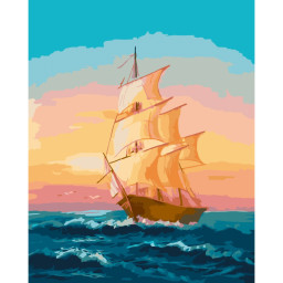 Картина по номерам без подрамника "На волнах" Art Craft 10630-ACNF 40х50 см
