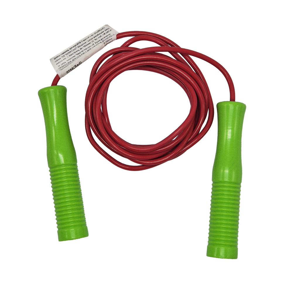 Дитяча Скакалка №2 Colorplast 0756(Red) діаметр 4 мм, довжина 260 см, кольорова
