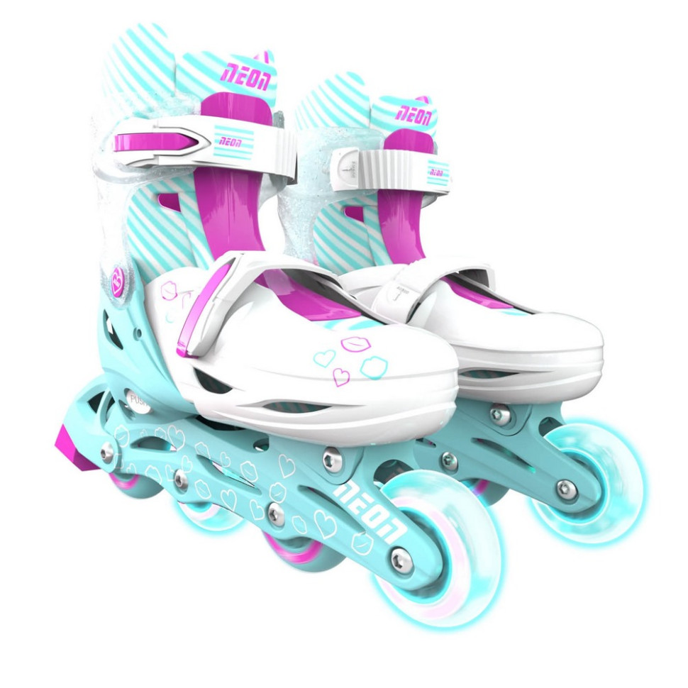 Дитячі ролики Inline Neon NT08T4 розмір 34-37 бірюзовий