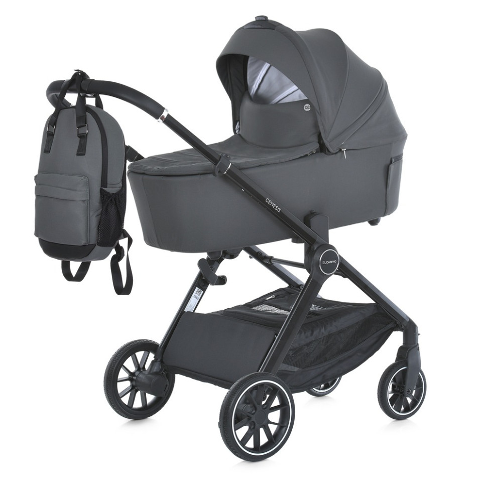 Коляска детская универсальная 2 в 1 GENESIS El Camino ME 1126 Asphalt Gray