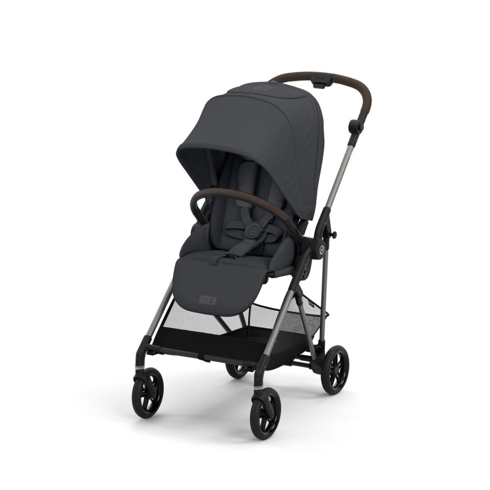Прогулянкова коляска Melio Cybex 522002663 Monument Grey з бампером