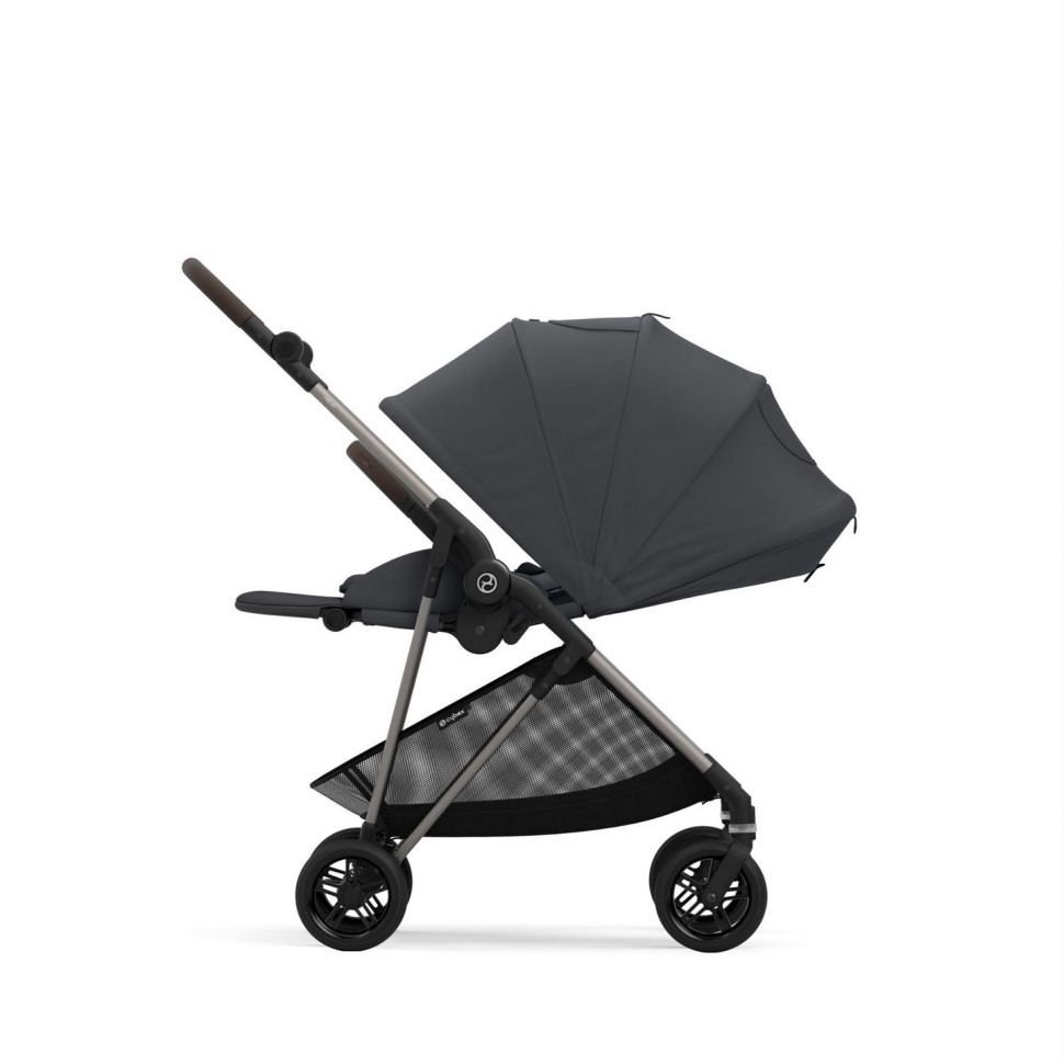 Прогулянкова коляска Melio Cybex 522002663 Monument Grey з бампером