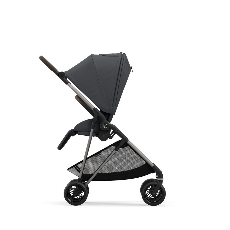 Прогулянкова коляска Melio Cybex 522002663 Monument Grey з бампером