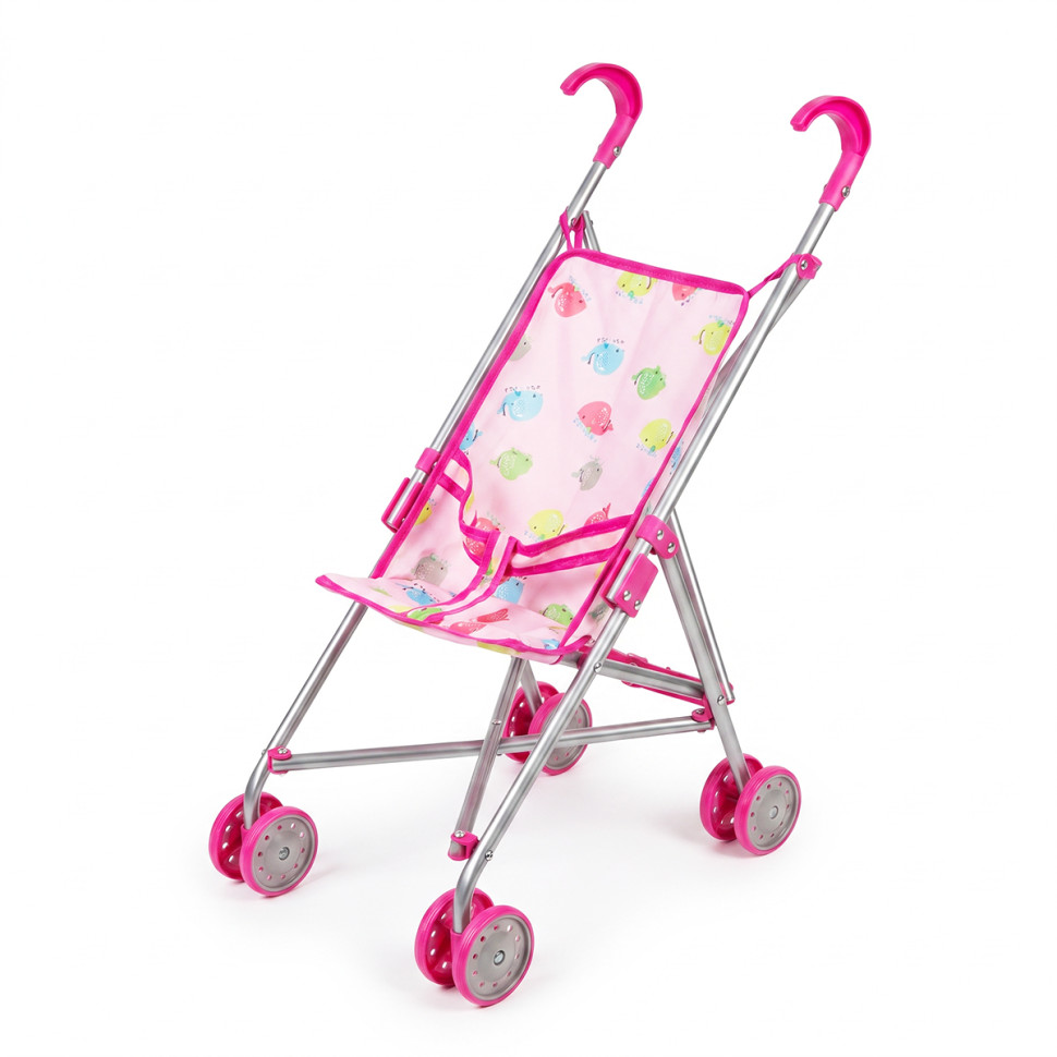 Коляска для кукол Цветные киты Bambi 9302 W-23 тросточка