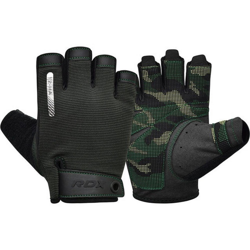 Перчатки для фитнеса T2 Half RDX Inc Limited WGA-T2HA-M, Army Green, M