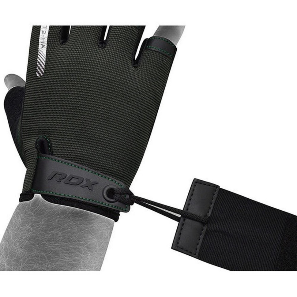 Перчатки для фитнеса T2 Half RDX Inc Limited WGA-T2HA-M, Army Green, M