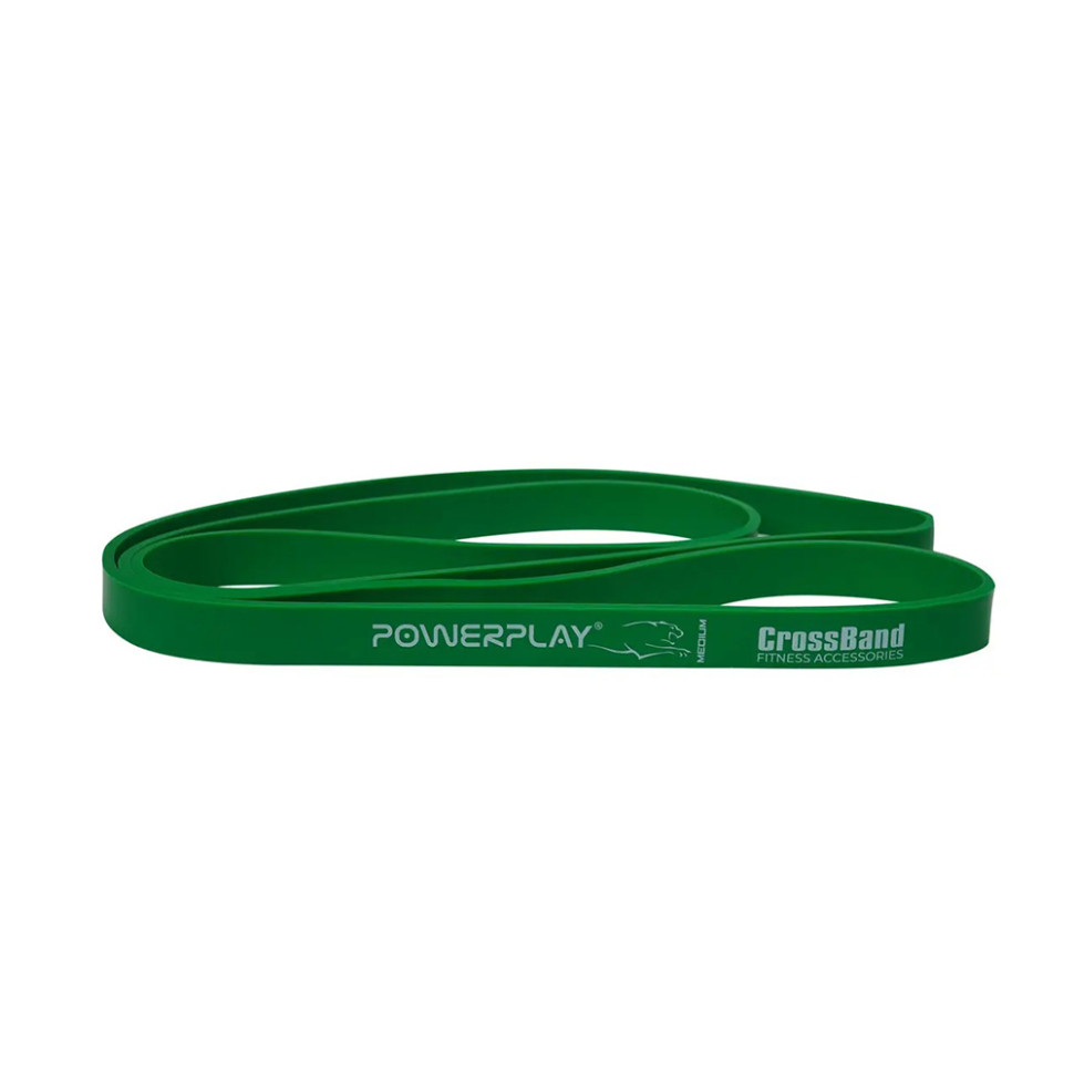 Резина для тренировок PowerPlay PP_4115_Green_(16-32kg), Зеленая