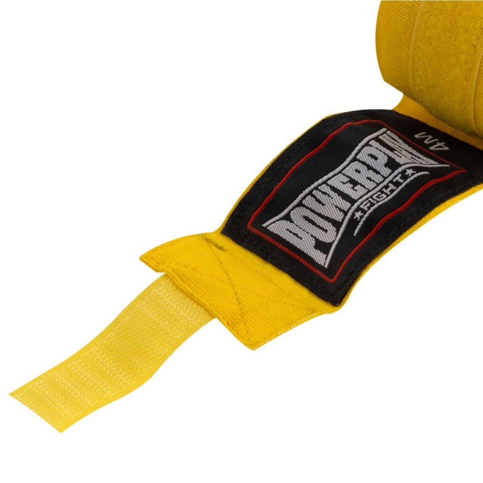 Бинти для боксу 3046 Nylon PowerPlay PP_3046_4.5m_Yellow, розмір 4,5 метрів
