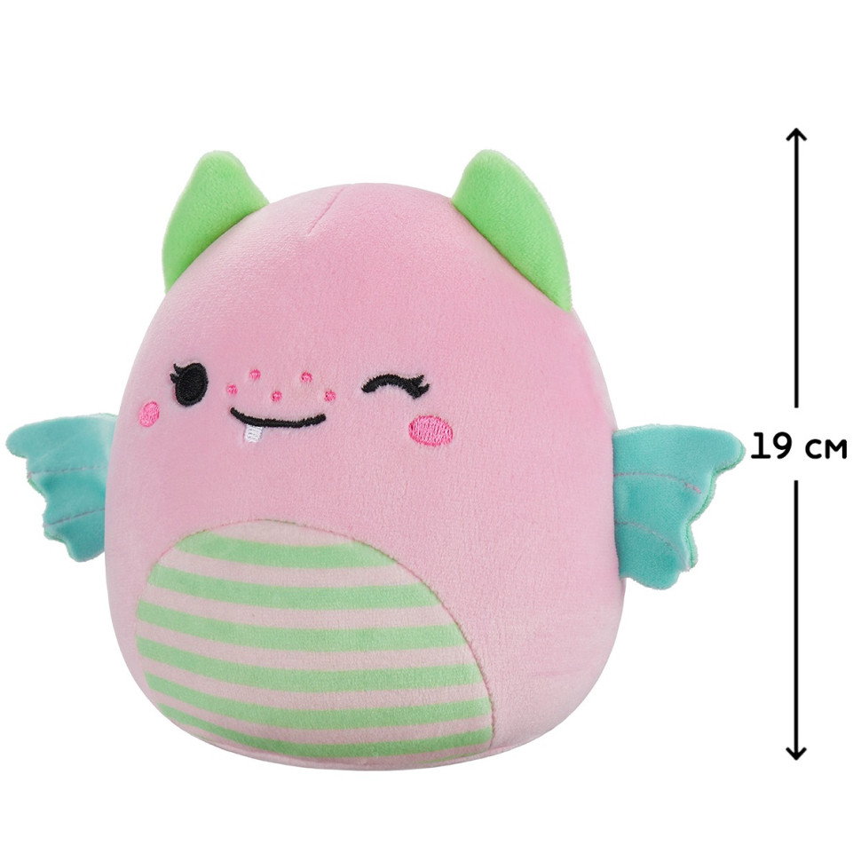 Дитяча м'яка іграшка Рожевий дино Squishmallows SQER01212, 19 см