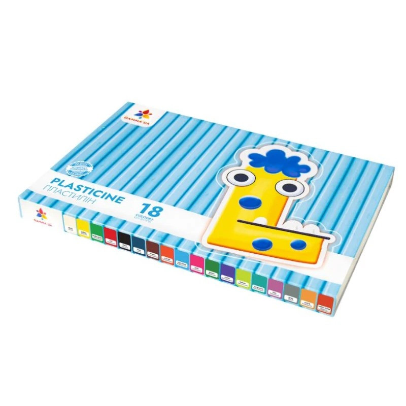 Детский набор пластилина GAMMA`UA 200318, 18 цветов