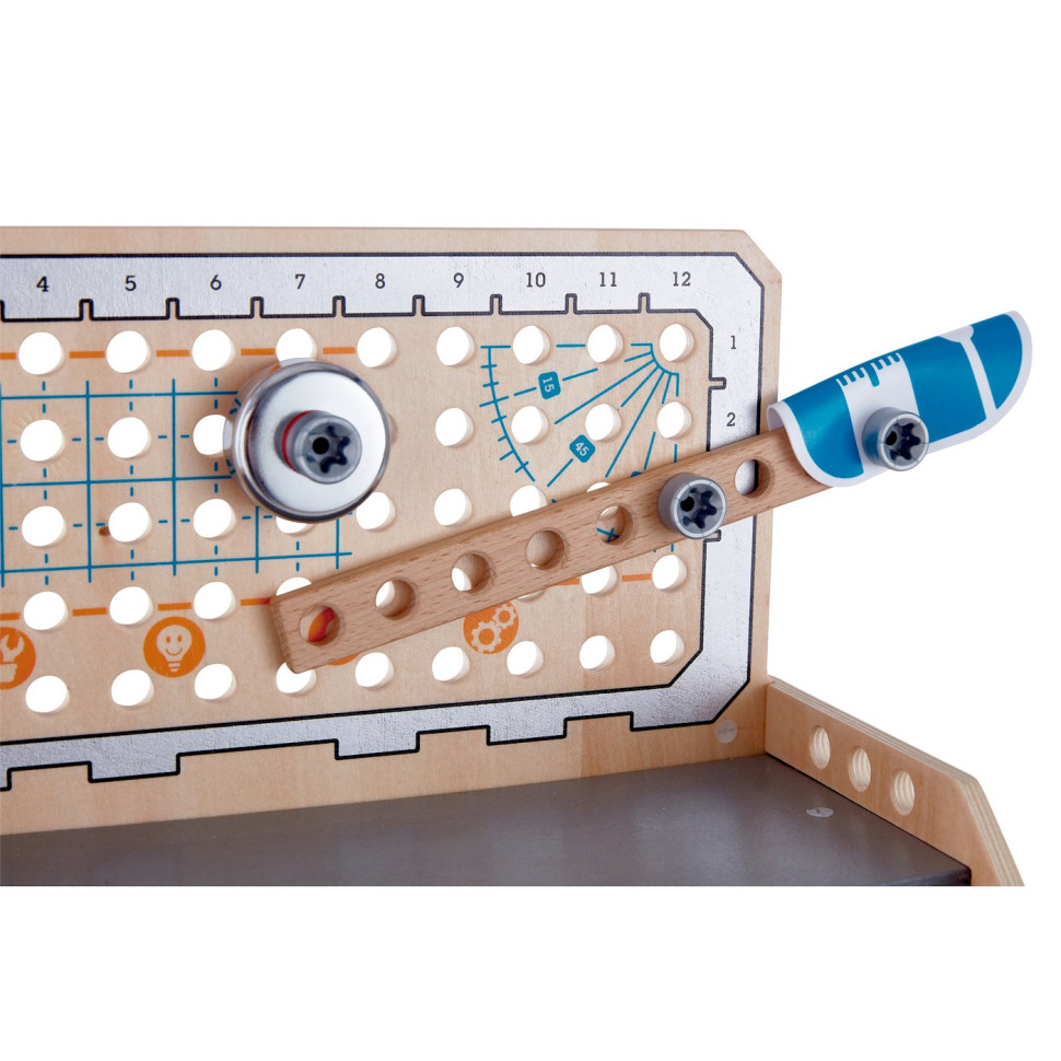 Конструктор Junior Inventor Науковий верстак Hape E3028 настільний, 58 деталей