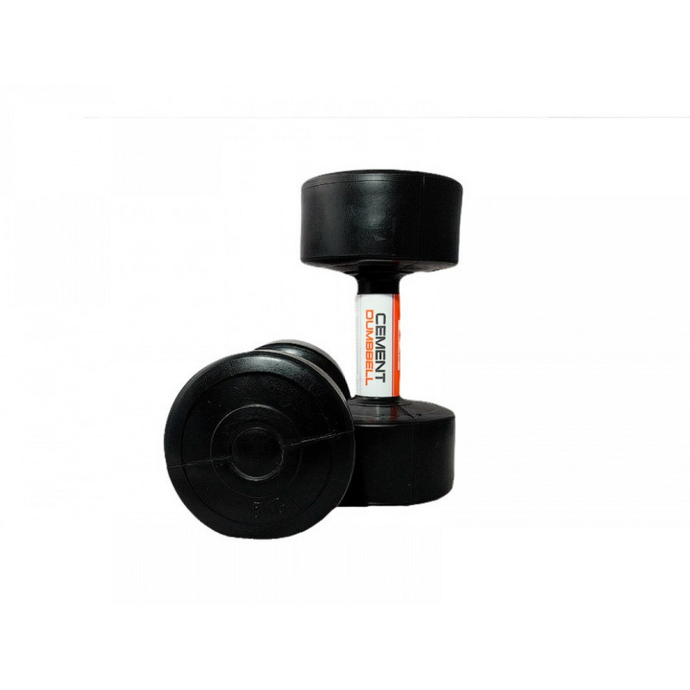 Гантели пластиковые пара CEMENT DUMBELL LiveUp LS2003-5, 2 шт, 5 кг