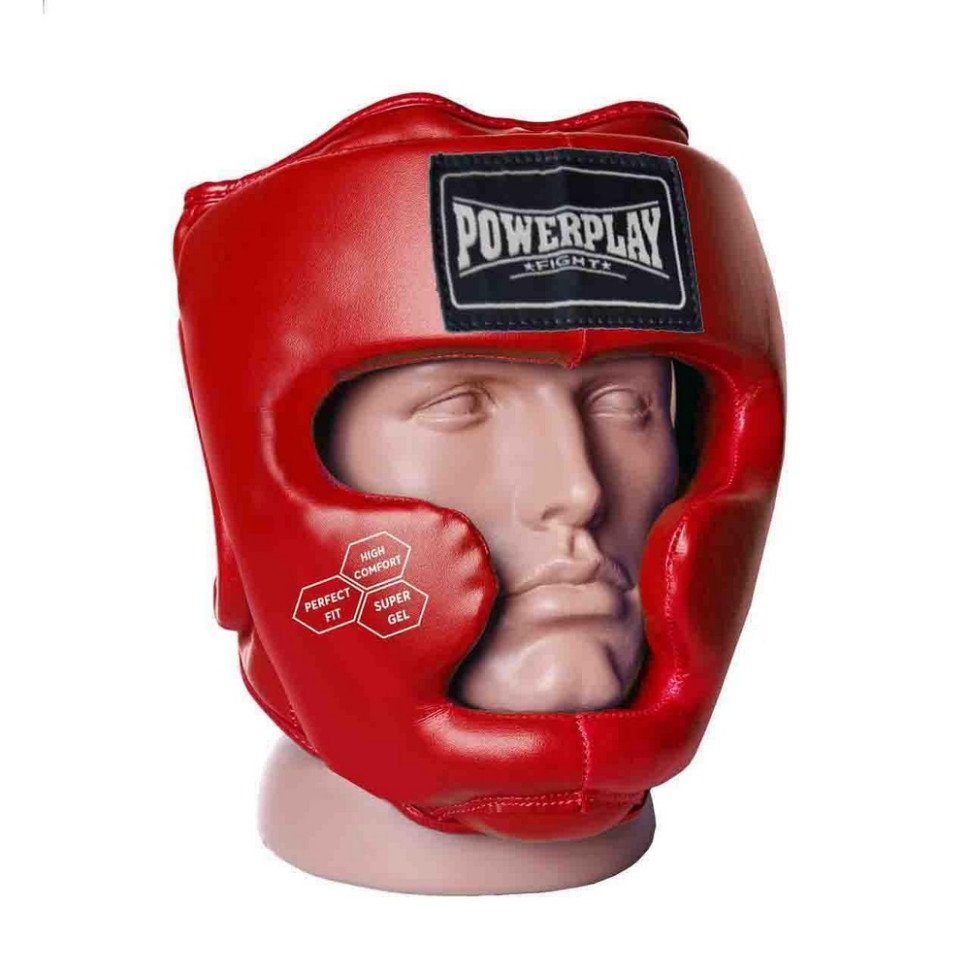 Боксерський шолом тренувальний PowerPlay PP_3043_M_Red, M