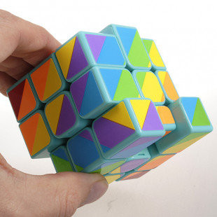 Кубик Рубіка Райдужний 3х3 Зелений Smart Cube SC364