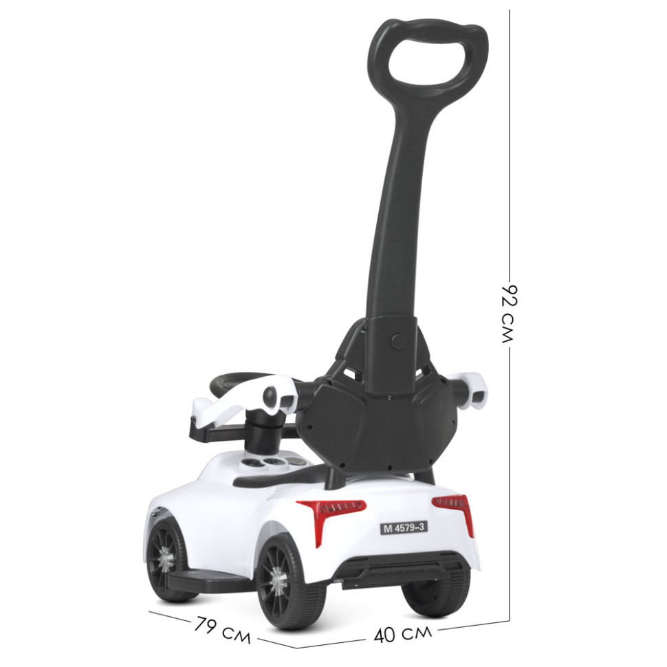 Каталка-толокар Bambi Racer M 4579-1 Белый музыкальный