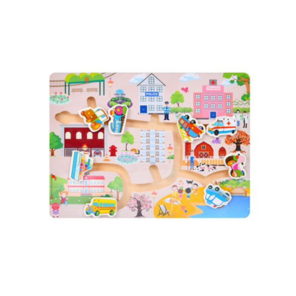 Деревянная игрушка Лабиринт Bambi MD 0817-1 размер 30х22,5 см