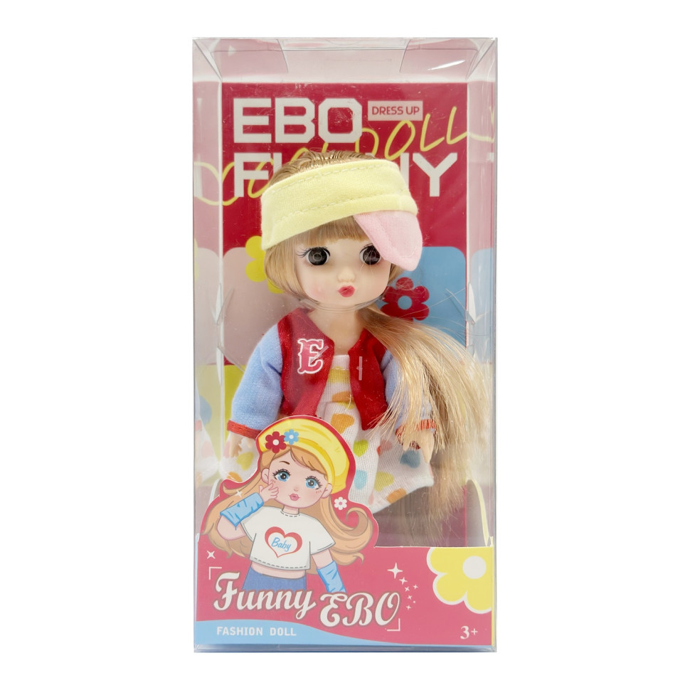 Кукла шарнирная для девочек Funny EBO Bambi DH2368B(Yellow) 15 см