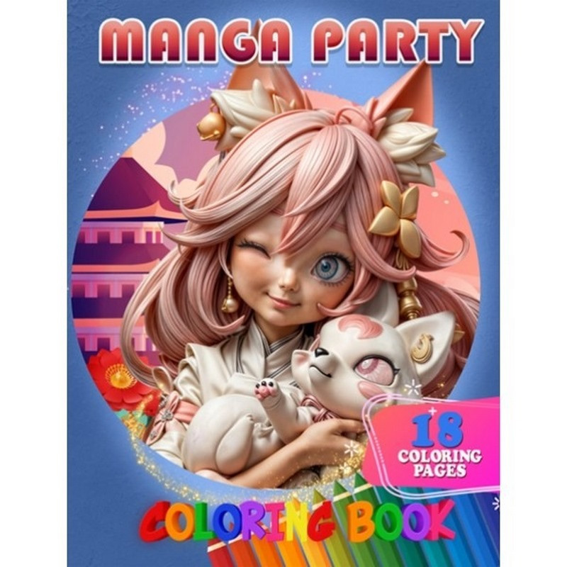 Розмальовка для дітей Manga Party Jumbi А05122412 формат А4