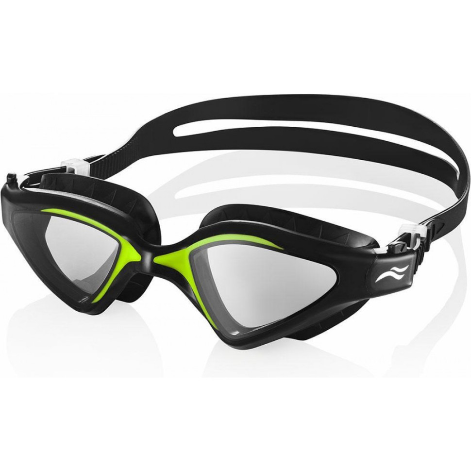 Очки для плавания RAPTOR 5853 Aqua Speed 049-38 черный, зеленый, OSFM