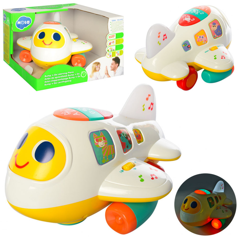 Детская игрушка Самолет Hola 6103 с музыкой и светом