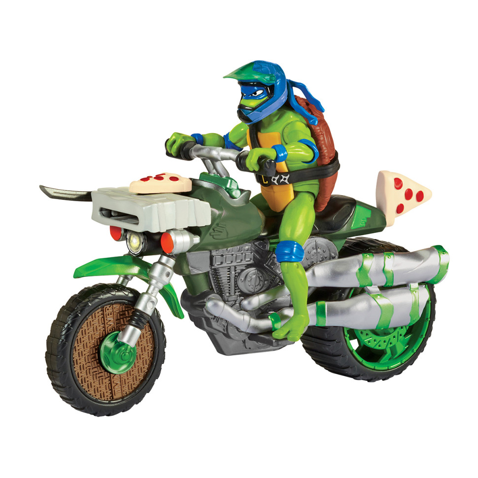 Боевой транспорт с фигуркой Леонардо на мотоцикле TMNT 83431 серии «Черепашки-Ниндзя MOVIE III» 