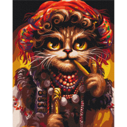 Картина по номерам "Кошка Гуцулка" © Марианна Пащук Brushme BS53666, 40x50 см
