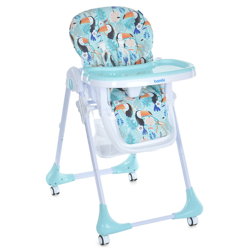 Стульчик для кормления Bambi M 3233 Toucan Mint высота регулируется