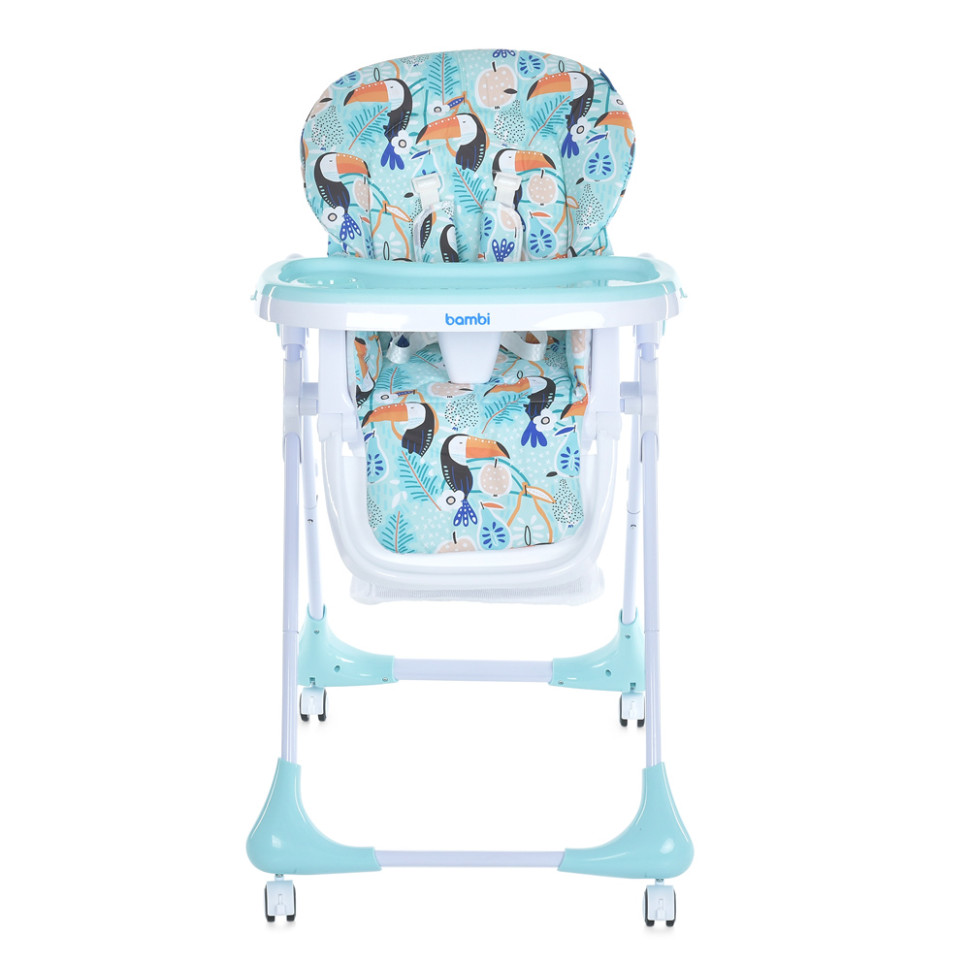 Стульчик для кормления Bambi M 3233 Toucan Mint высота регулируется