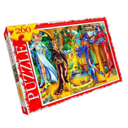 Пазл классический "Юные волшебницы" Danko Toys C260-13-11, 260 элементов