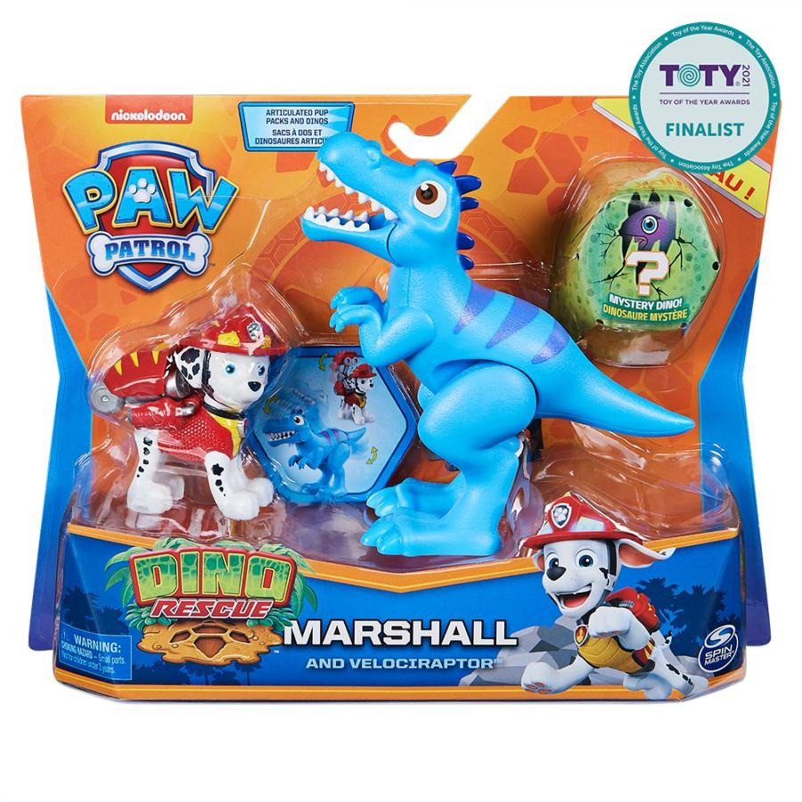 Колекційна фігурка Paw Patrol SM17706/1646 цуценяти Маршала з динозавром (серія Діно-місія)