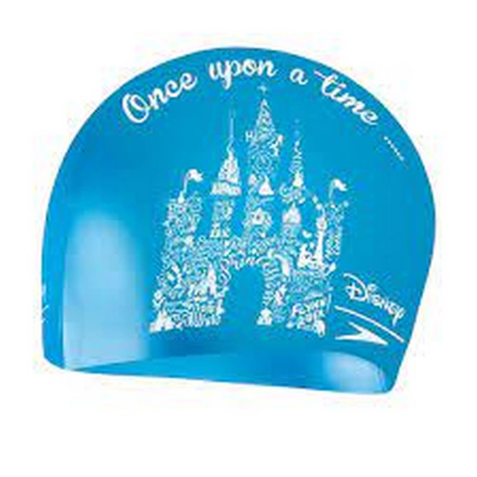 Шапка для плавання SLOGAN PRT CAP JU Speedo 8-08386F301 блакитний, білий, OSFM