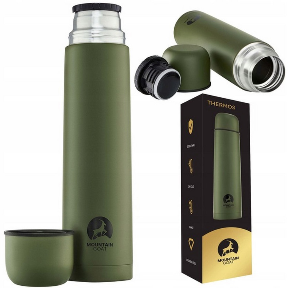 Термос туристический Mountain Goat P-5907739315779 Navy Green 1 л