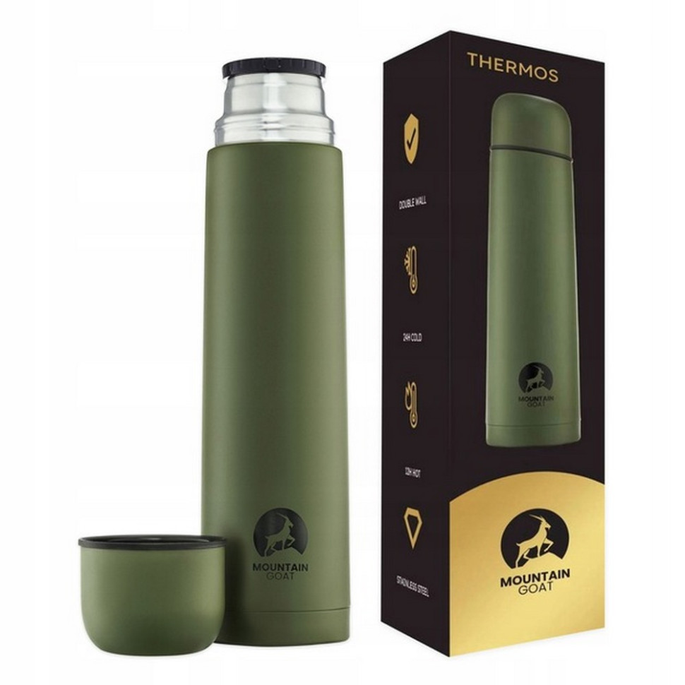 Термос туристический Mountain Goat P-5907739315779 Navy Green 1 л