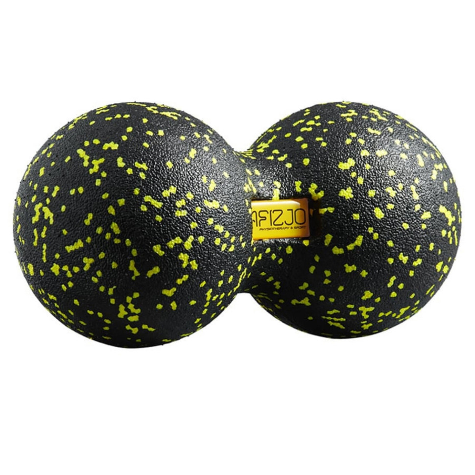 Масажний м'яч подвійний EPP DuoBall 12 4FIZJO 4FJ0082 Black/Yellow