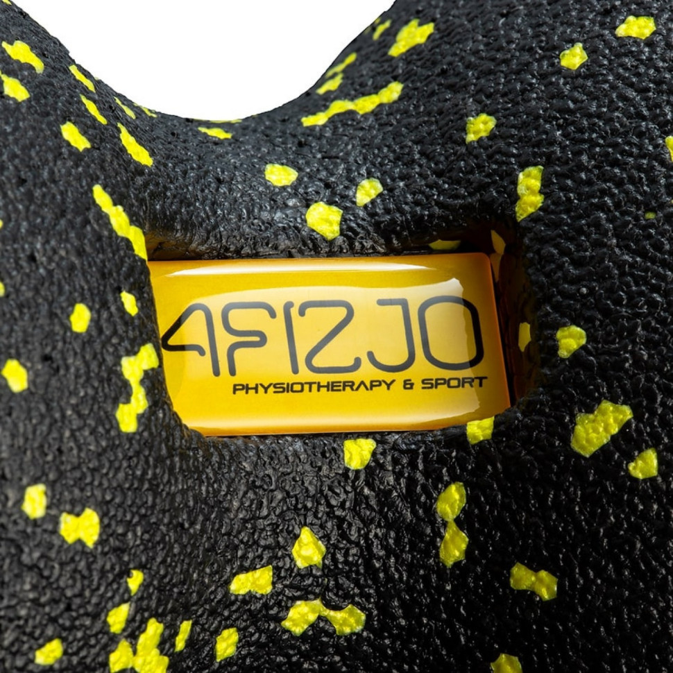 Масажний м'яч подвійний EPP DuoBall 12 4FIZJO 4FJ0082 Black/Yellow