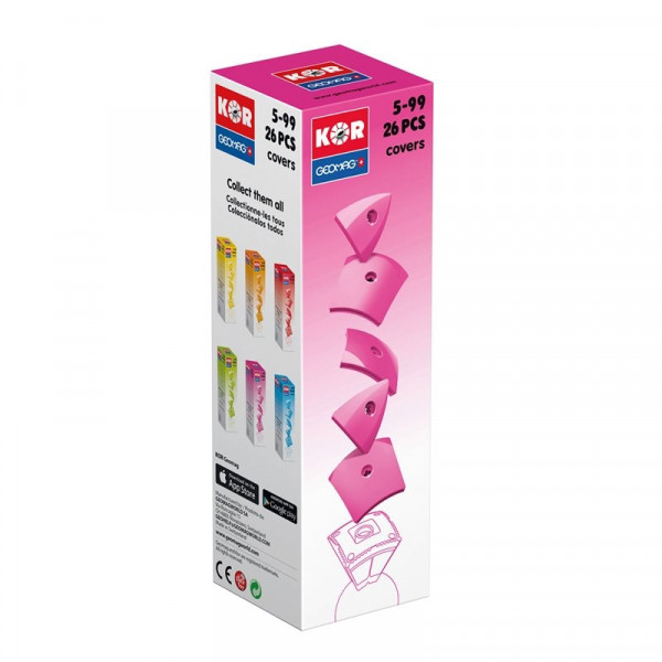 Geomag KOR Cover Pink | Магнитный конструктор Геомаг Кор розовый PF.800.574.00                      