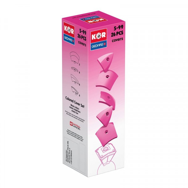 Geomag KOR Cover Pink | Магнитный конструктор Геомаг Кор розовый PF.800.574.00                      