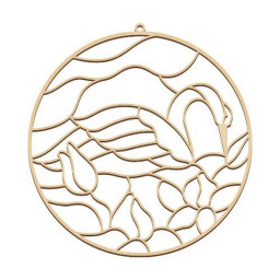 Заготовка для витражной живописи "Лебединая песня" Fabrika Decoru FDSGB-09