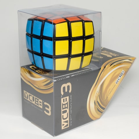 V-CUBE 3х3 Black Pillow | Кубик 3х3 чорний круглий 00.0034