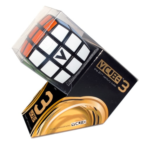 V-CUBE 3х3 Black Pillow | Кубик 3х3 чорний круглий 00.0034