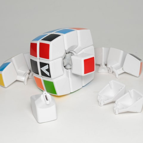 V-CUBE 3х3 Black Pillow | Кубик 3х3 чорний круглий 00.0034