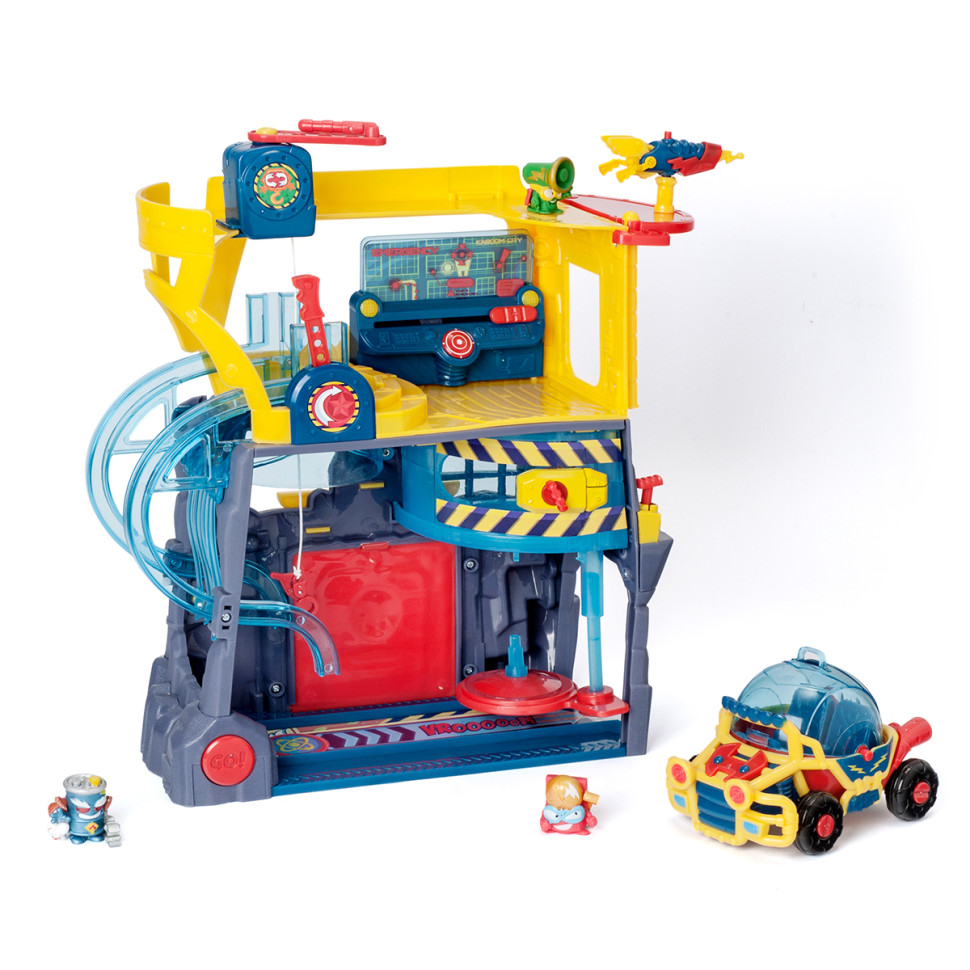 Игровой набор Штаб-квартира Superthings S SPSTSP112IN40 штаб, машина, 3 фигурки