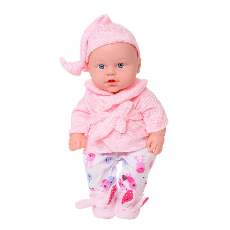 Детский игровой Пупс в пижаме Limo Toy 252-A(Pink) 36 см, звук, розовый