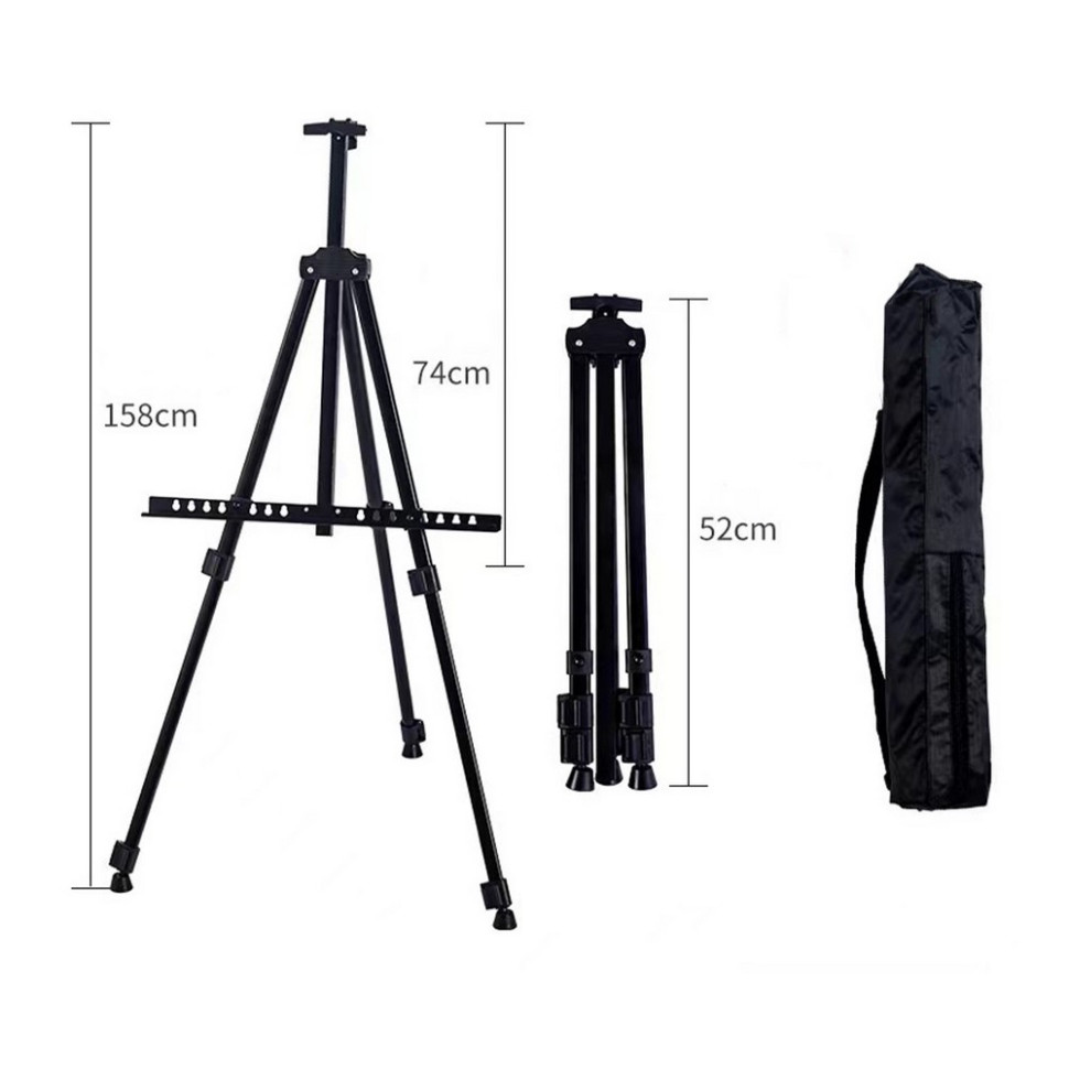 Регульований портативний мольберт Brushme M01 максимальна висота 158 см