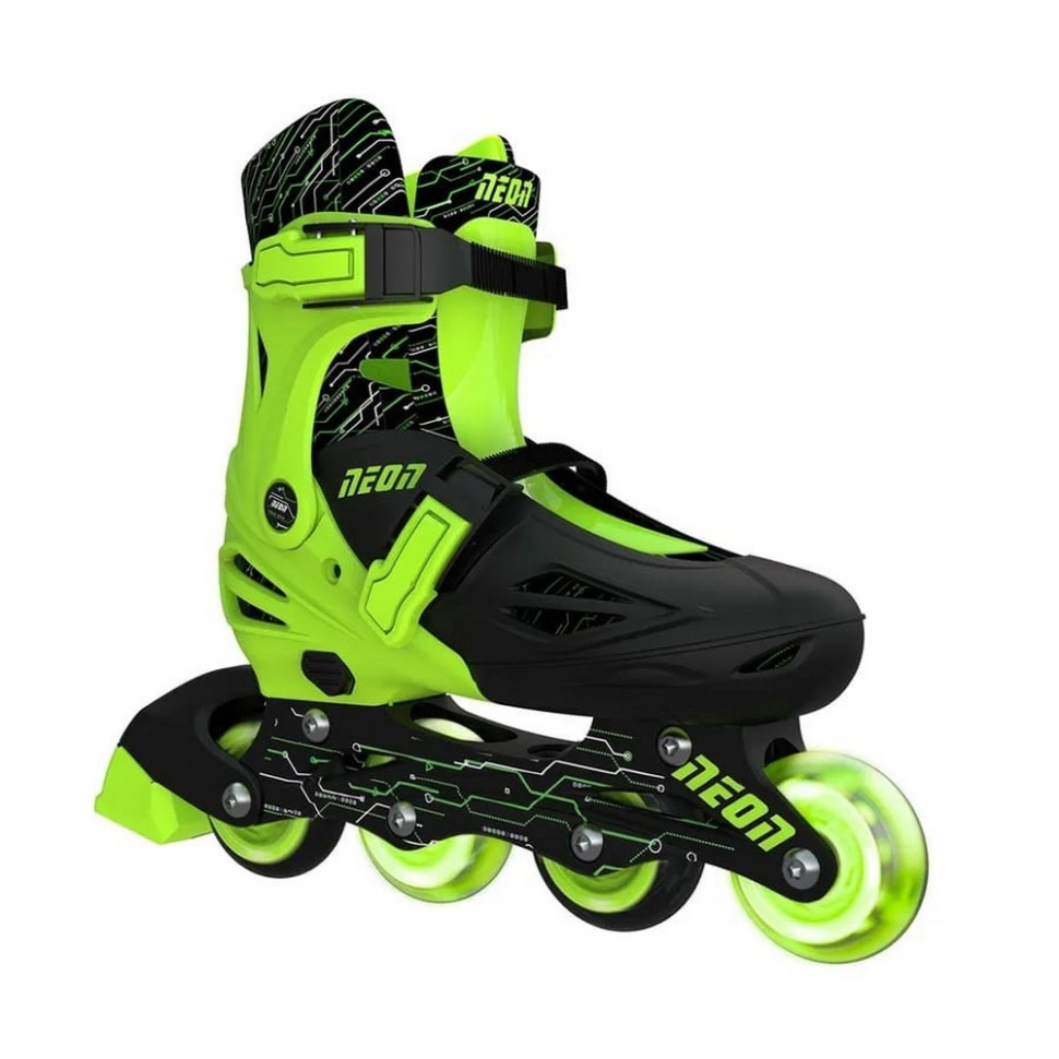 Дитячі ролики Inline Neon NT08G4 розмір 34-37 зелений